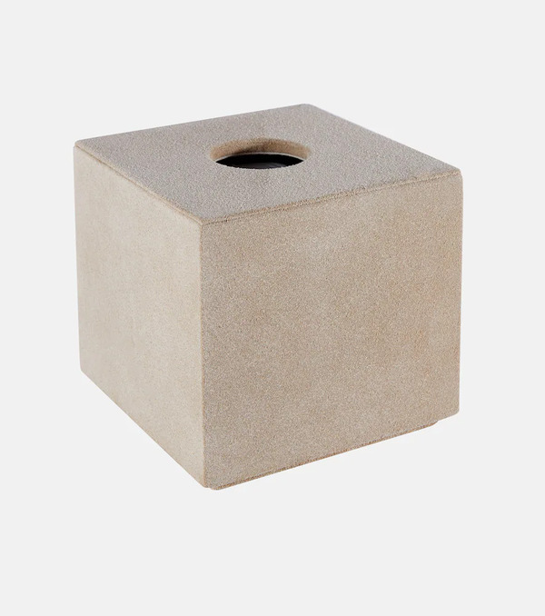  Michael Verheyden Michaã«l Verheyden Niez Cube Suede And Wooden Tissue Box 