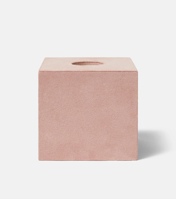  Michael Verheyden Michaã«l Verheyden Niez Cube Suede And Wooden Tissue Box 