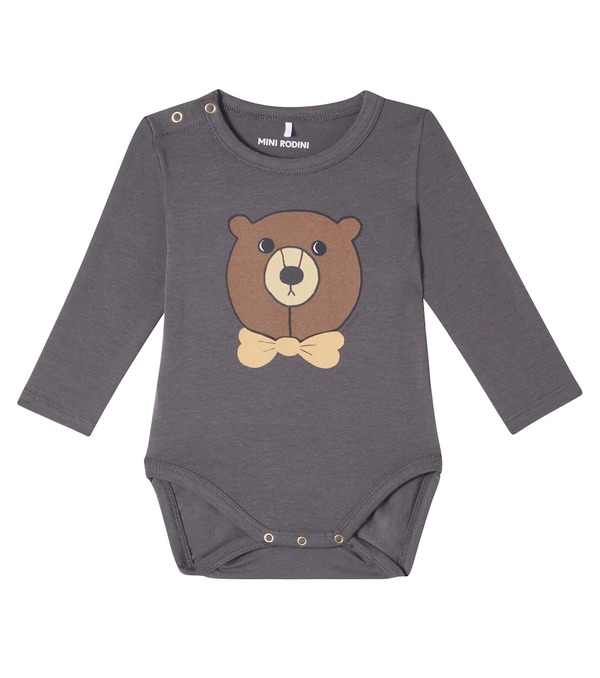  Mini Rodini Mini Rodini Baby Printed Cotton-blend Bodysuit 