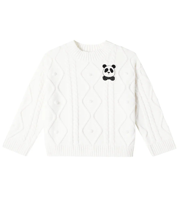  Mini Rodini Mini Rodini Cable-knit Cotton Sweater 