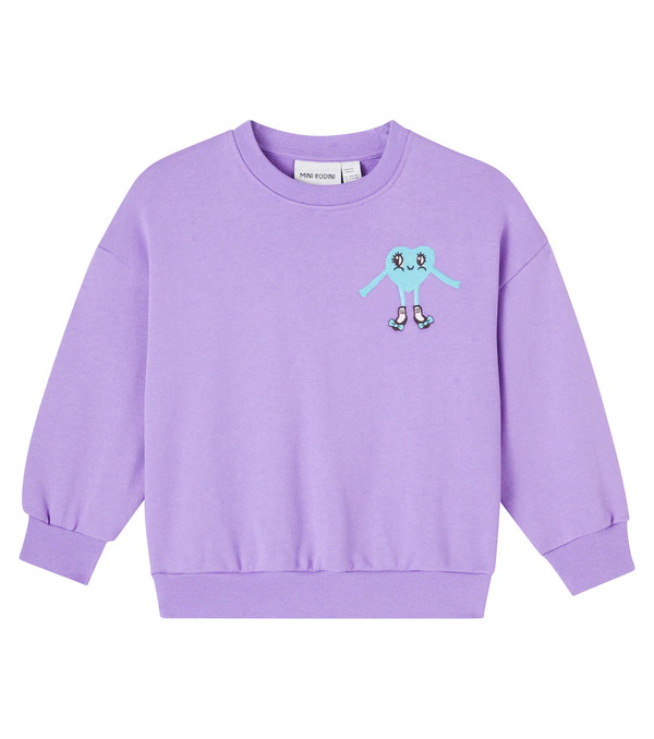  Mini Rodini Mini Rodini Embroidered Cotton Jersey Sweatshirt 
