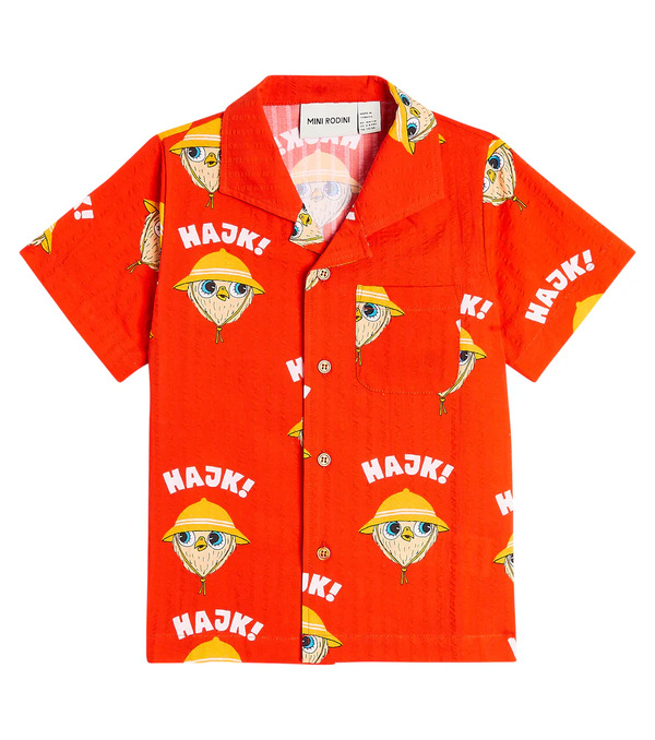  Mini Rodini Mini Rodini Hike Cotton Shirt 