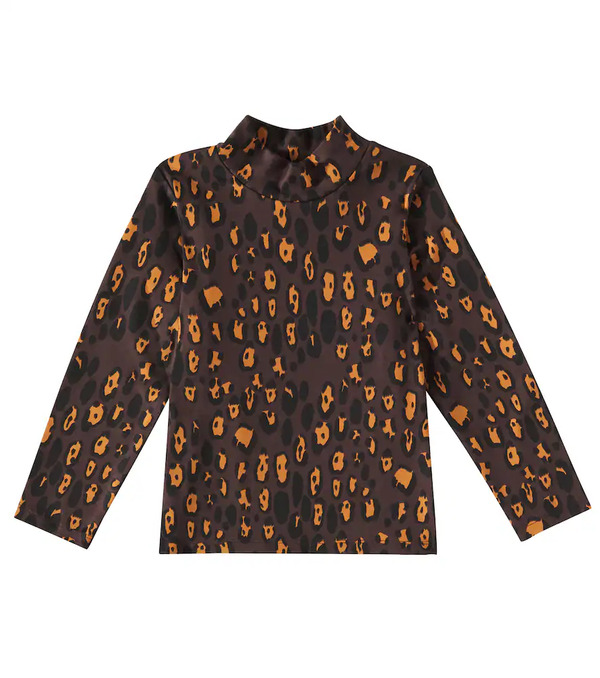  Mini Rodini Mini Rodini Leopard Cotton-blend T-shirt 