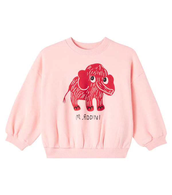  Mini Rodini Mini Rodini Mammoth Cotton Jersey Sweatshirt 