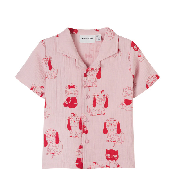  Mini Rodini Mini Rodini Minibabies Printed Cotton Shirt 
