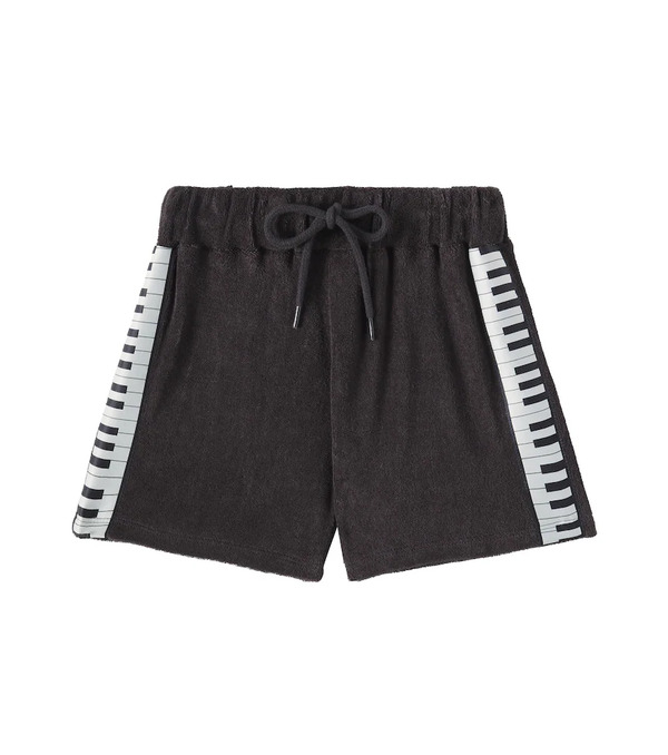  Mini Rodini Mini Rodini Piano Cotton Terry Shorts 