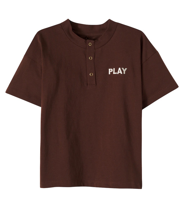  Mini Rodini Mini Rodini Play Embroidered Cotton Jersey T-shirt 