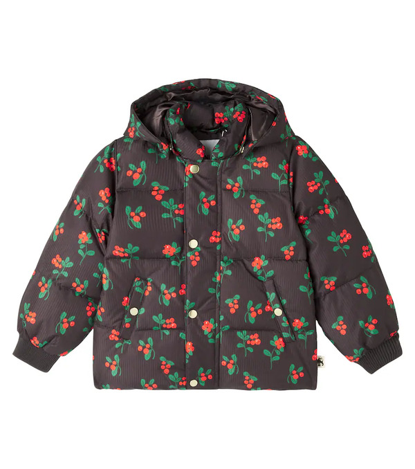  Mini Rodini Mini Rodini Printed Striped Puffer Jacket 