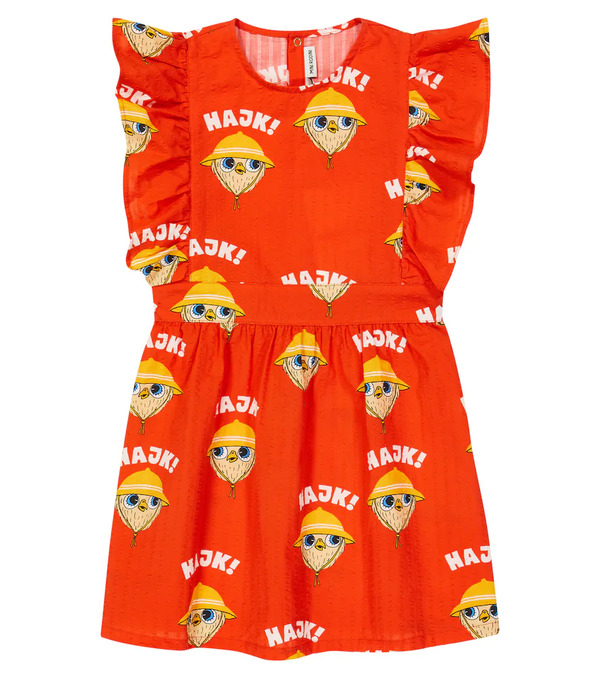  Mini Rodini Mini Rodini Ruffled Cotton Dress 