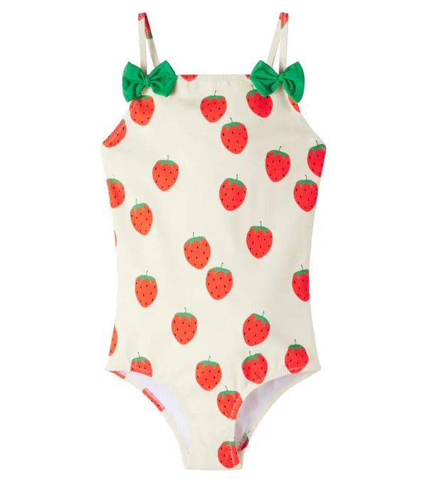  Mini Rodini Mini Rodini Strawberries Bow-detail Swimsuit 