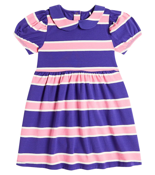  Mini Rodini Mini Rodini Striped Cotton-blend Dress 