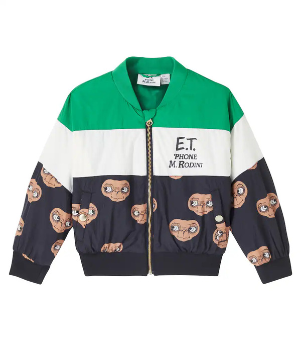  Mini Rodini Mini Rodini X E.t. Colorblocked Varsity Jacket 