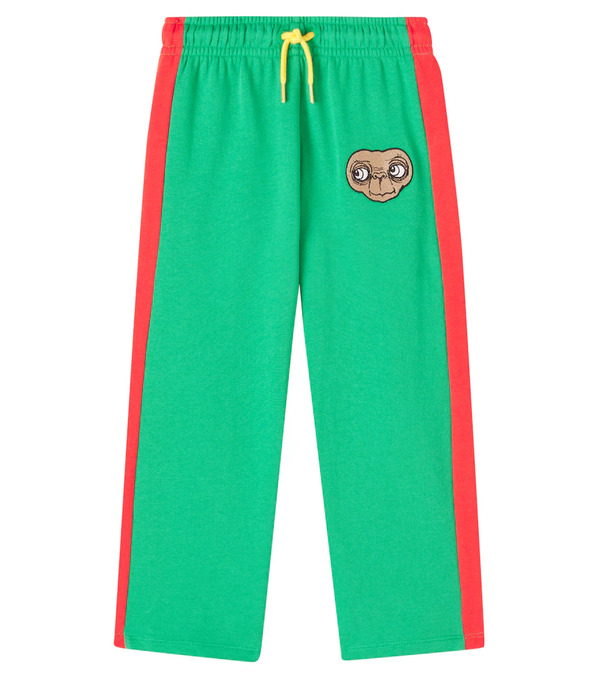  Mini Rodini Mini Rodini X E.t. Cotton Jersey Sweatpants 