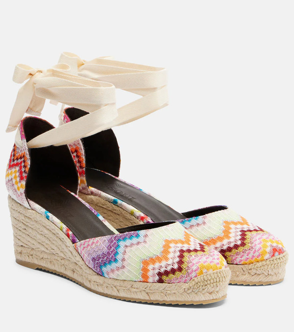  Missoni Missoni Eva 60 Zigzag Lamã© Espadrille Wedges 