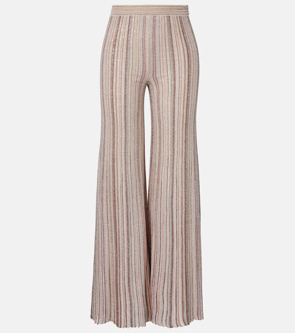  Missoni Missoni Striped Lamã© Wide-leg Pants 