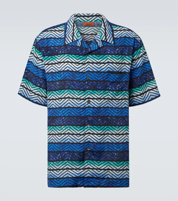  Missoni Missoni Zigzag Bowling Shirt 