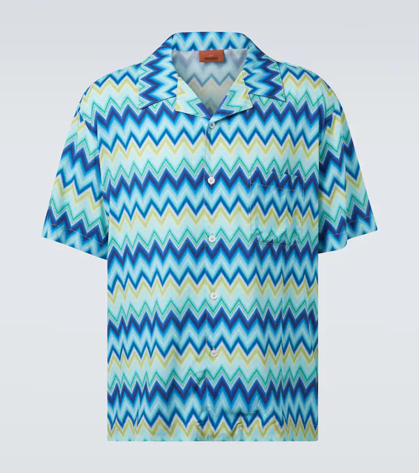  Missoni Missoni Zigzag Bowling Shirt 