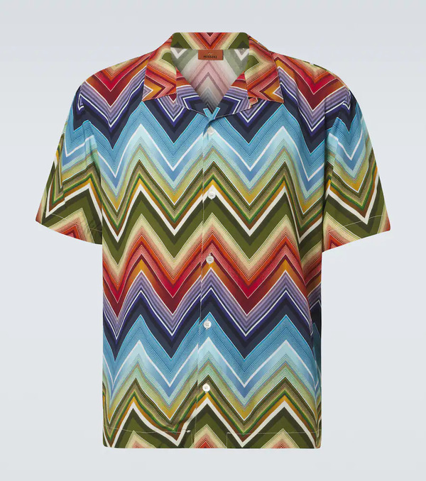  Missoni Missoni Zigzag Bowling Shirt 
