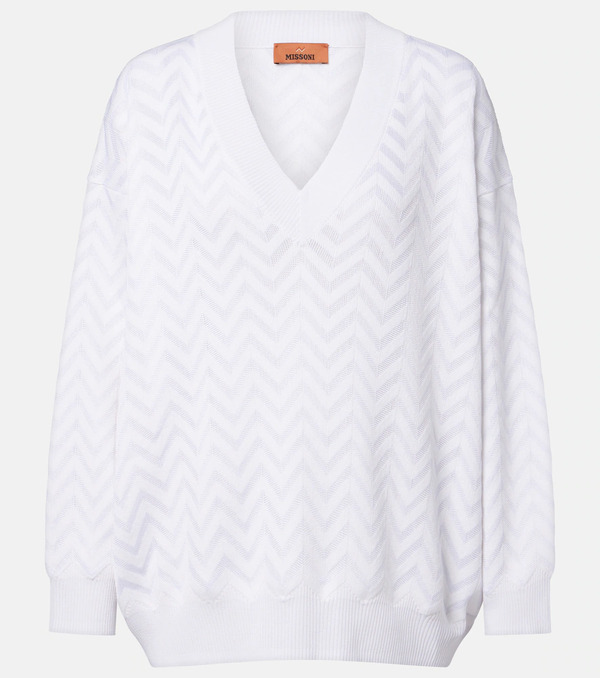 Missoni Missoni Zigzag Cotton-blend Sweater 
