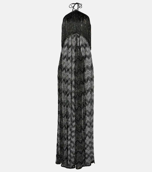  Missoni Missoni Zigzag Fringed Lamã© Jumpsuit 