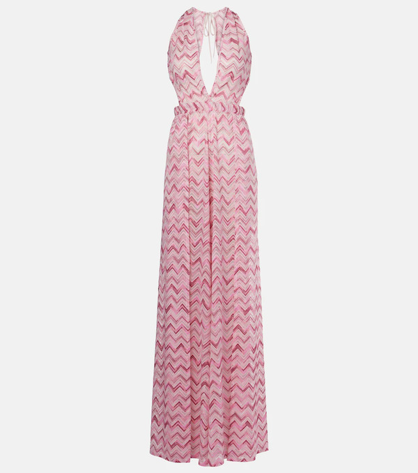  Missoni Missoni Zigzag Halterneck Jumpsuit 