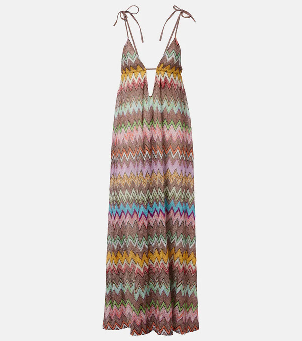  Missoni Missoni Zigzag Lamã© Beach Dress 