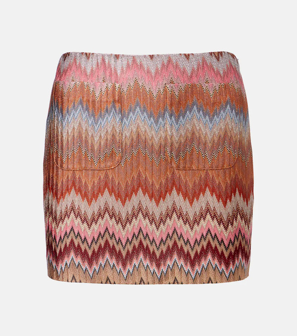  Missoni Missoni Zigzag Lamã© Miniskirt 