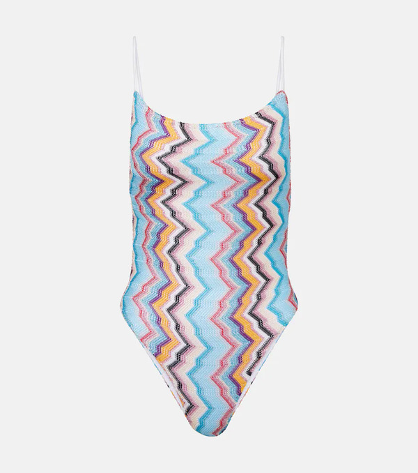  Missoni Missoni Zigzag Lamã© Swimsuit 