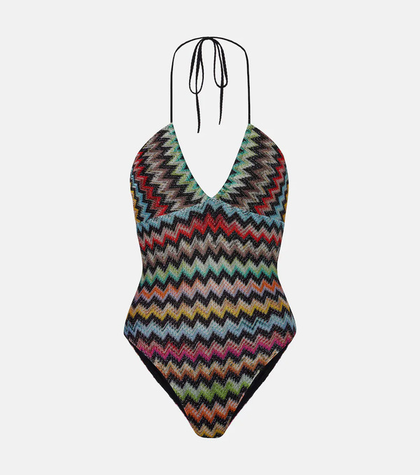  Missoni Missoni Zigzag Lamã© Swimsuit 