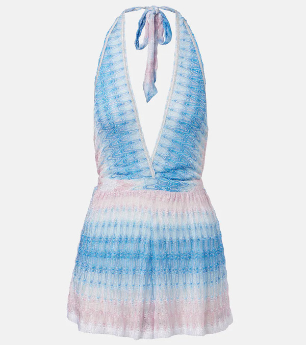  Missoni Missoni Zigzag Ombrã© Lamã© Romper 
