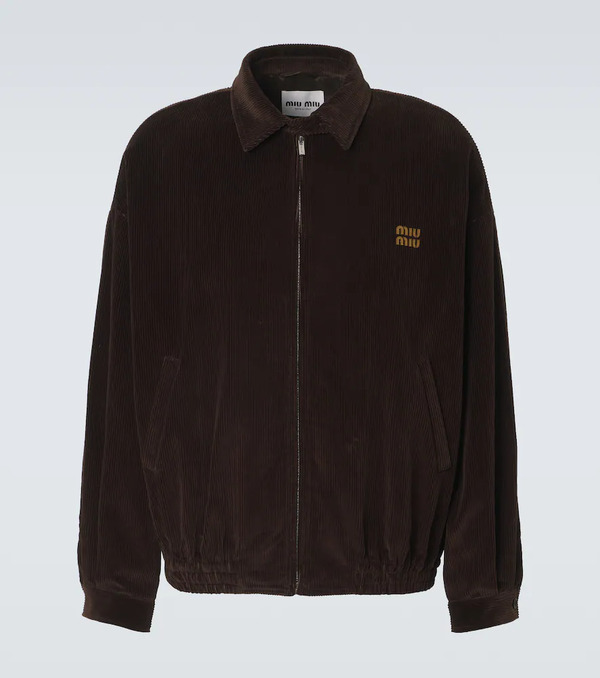  Miu Miu Miu Miu Cotton Corduroy Blouson Jacket 