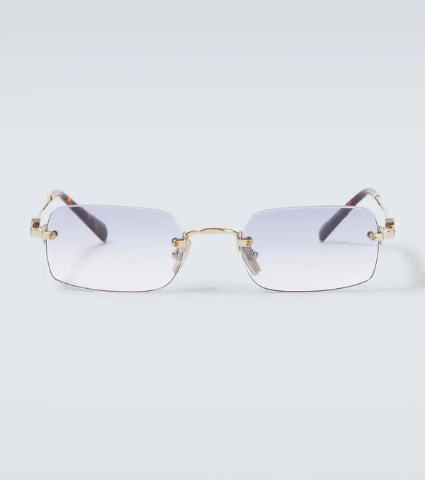  Miu Miu Miu Miu Logo Rectangular Sunglasses 
