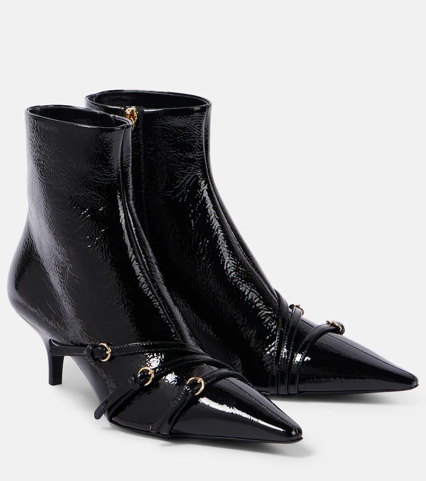 Miu Miu Miu Miu Patent Leather Ankle Boots 