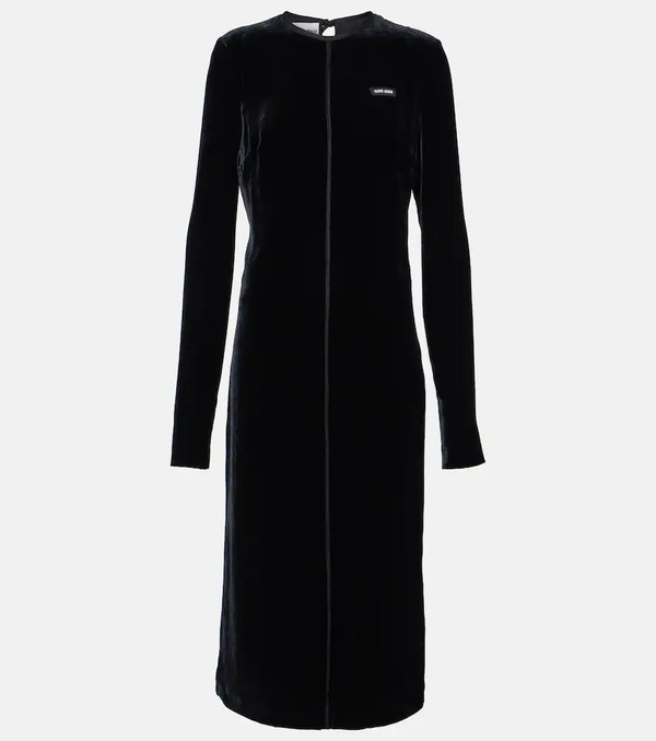  Miu Miu Miu Miu Satin Midi Dress 