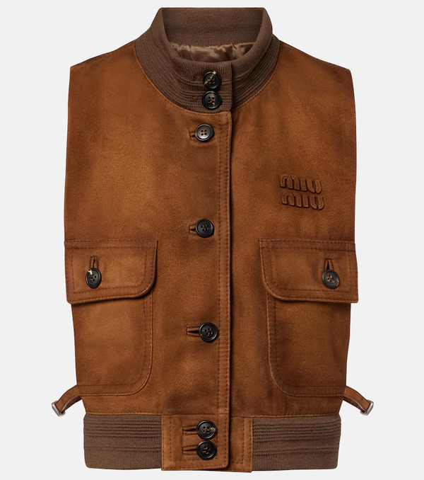  Miu Miu Miu Miu Suede Vest 