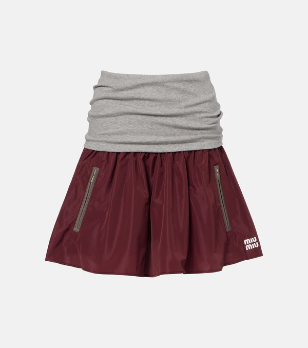  Miu Miu Miu Miu Technical Miniskirt 