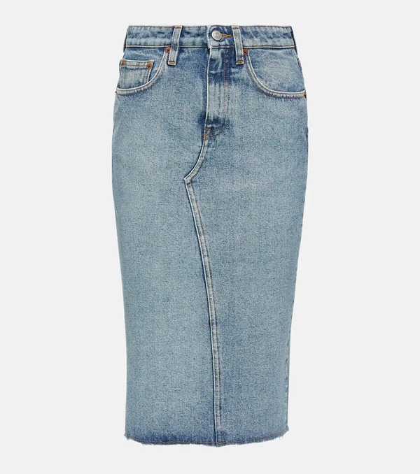  Mm6 Maison Margiela Mm6 Maison Margiela Denim Midi Skirt 