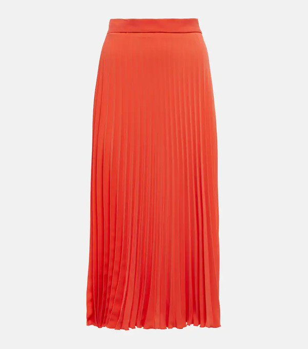  Mm6 Maison Margiela Mm6 Maison Margiela Pleated Crãªpe Midi Skirt 