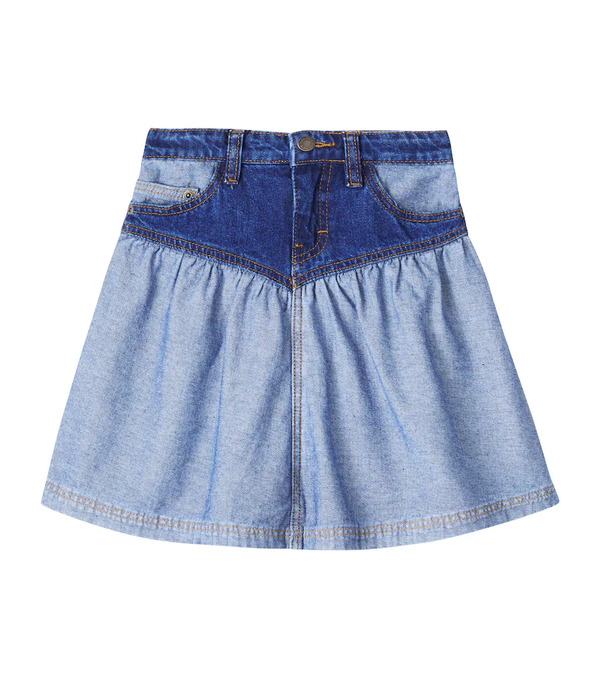  Molo Molo Becca Paneled Denim Skirt 