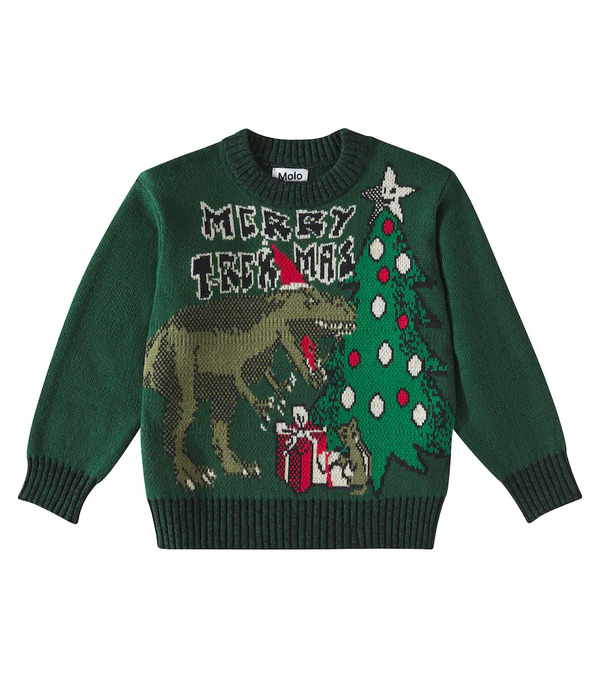  Molo Molo Bello Intarsia Cotton-blend Sweater 