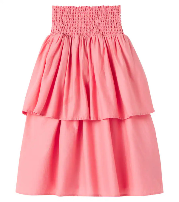  Molo Molo Brenna Shirred Tiered Cotton Skirt 