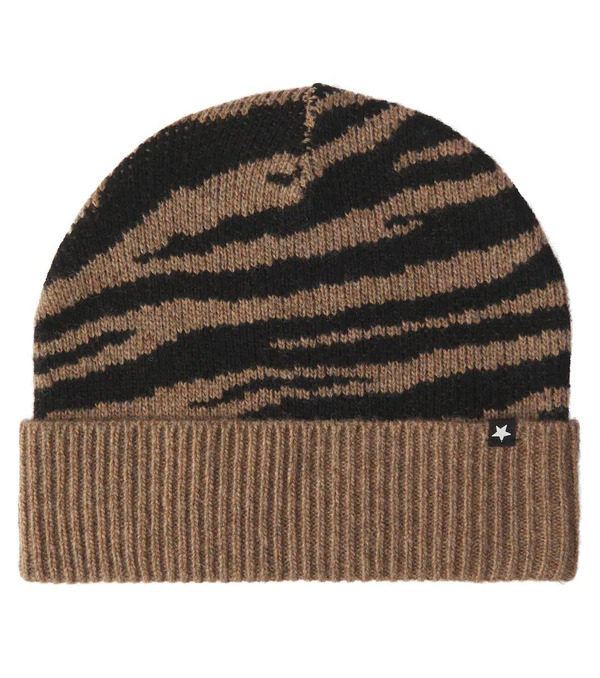  Molo Molo Kipp Zebra-print Wool-blend Beanie 