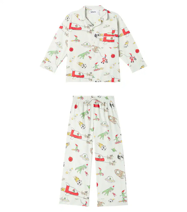  Molo Molo Lex Printed Cotton Pajamas 