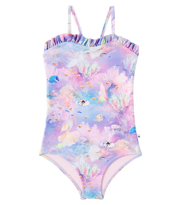  Molo Molo Nakia Printed Ruffled Swimsuit 