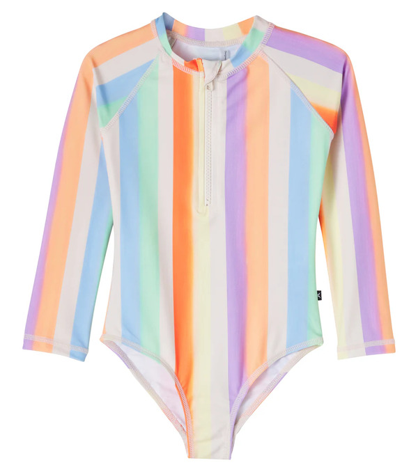  Molo Molo Necky Striped Rashguard Swimsuit 