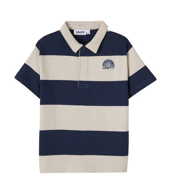  Molo Molo Rainer Striped Cotton Polo Shirt 