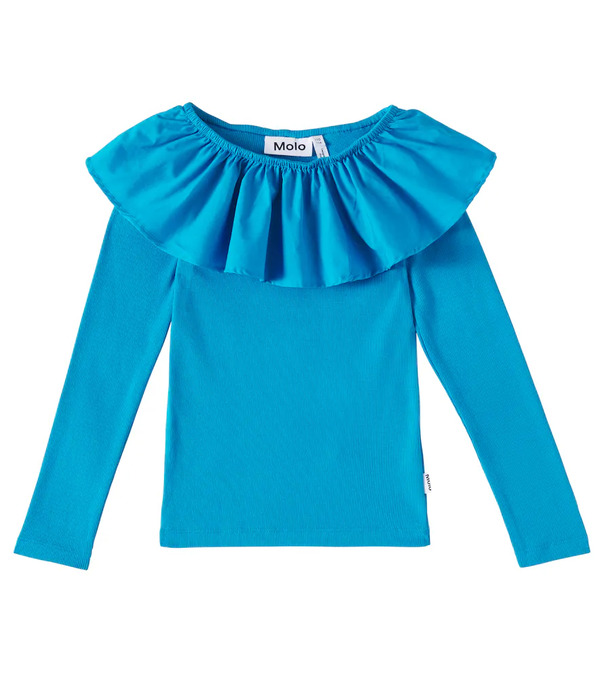  Molo Molo Renate Ruffled Cotton-blend Top 