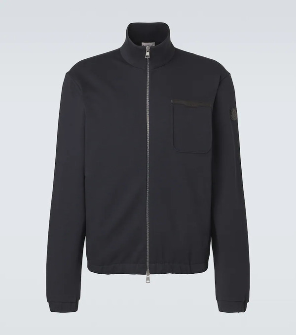  Moncler Moncler Cotton-blend Zip-up Sweater 