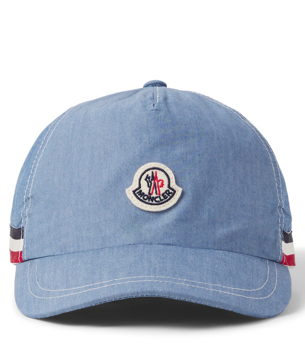  Moncler Enfant Moncler Enfant Logo Cotton-blend Denim Baseball Cap 