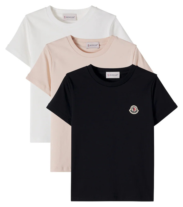  Moncler Enfant Moncler Enfant Set Of 3 Cotton Jersey T-shirts 